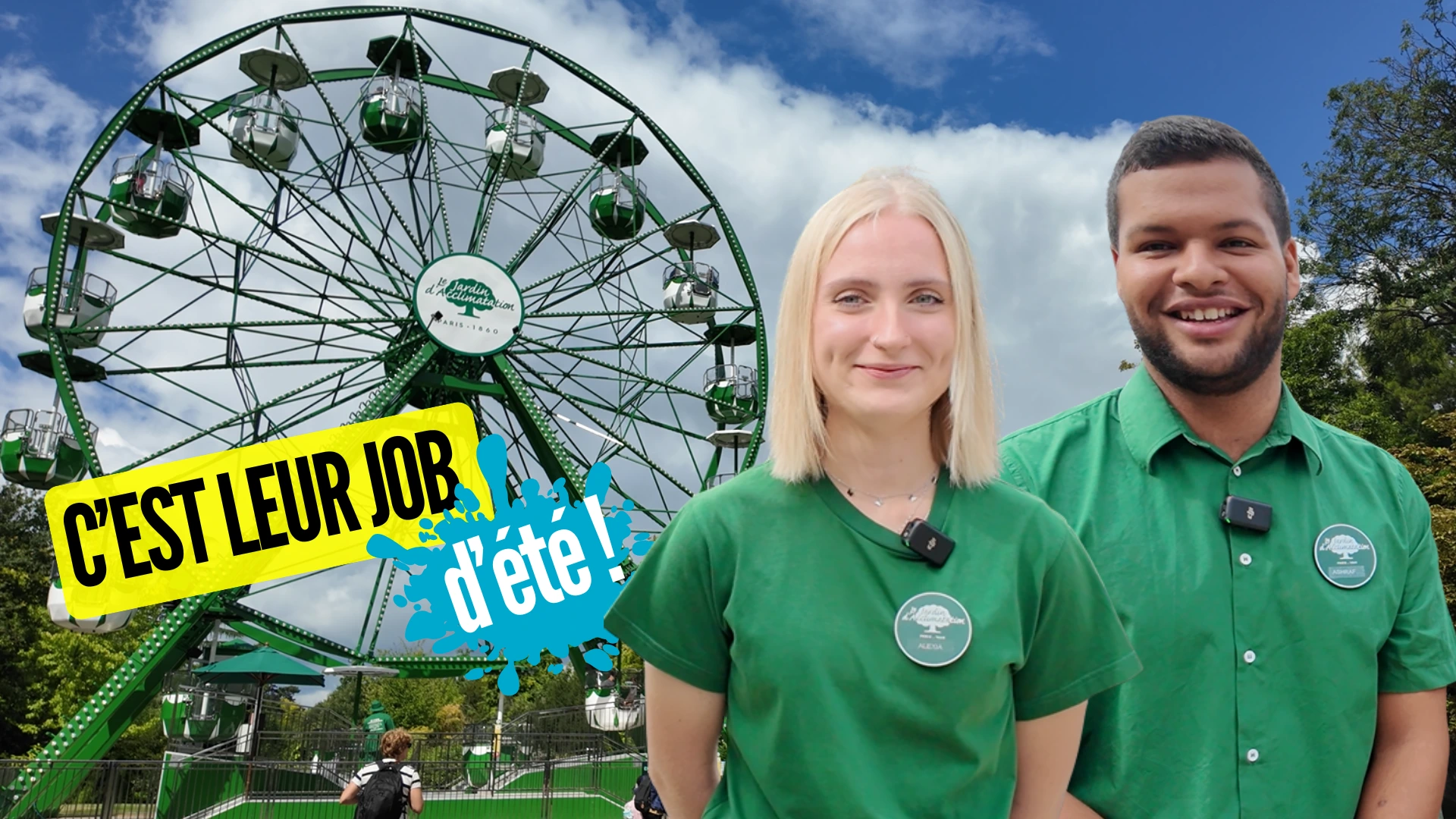 Alexia et Ashraf, opérateurs d'attractions - CIDJ