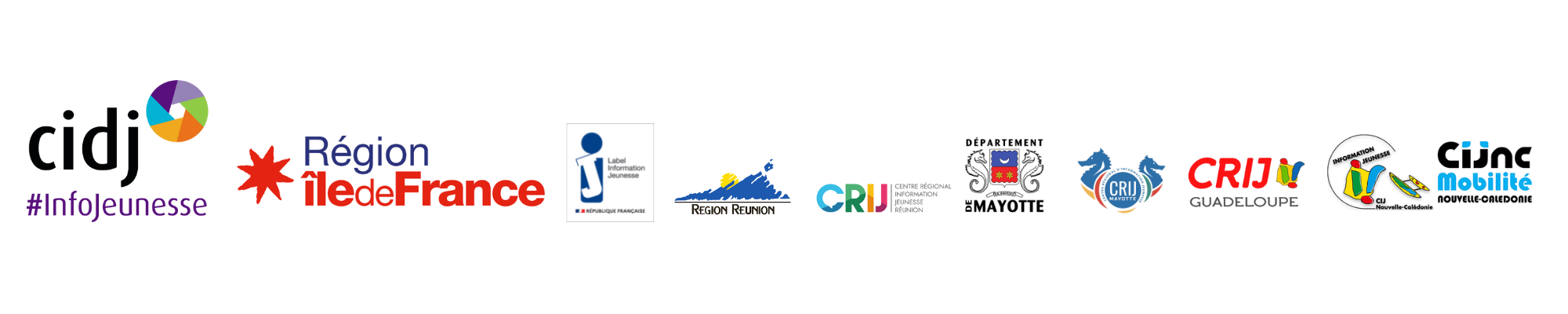 Logos partenaires du programme Mobil'Jeunes 2022-2023