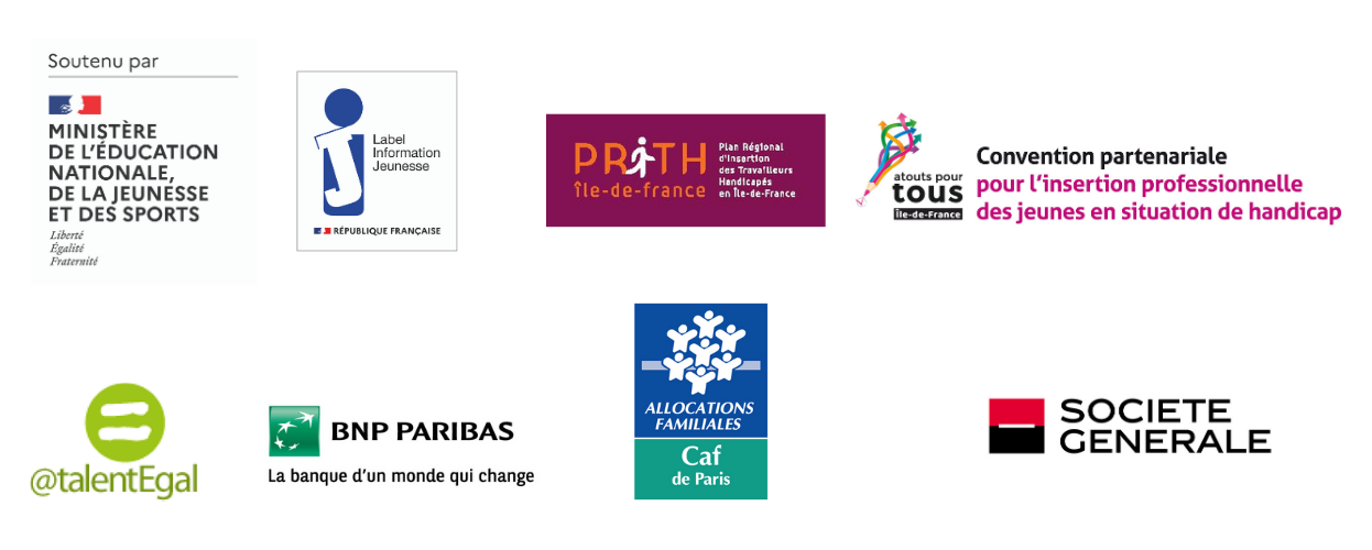 Logos des partenaires soutenant le Forum Emploi Handicap 2020