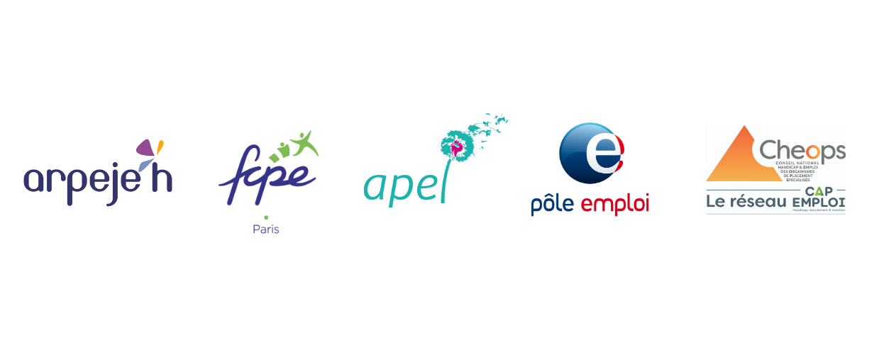 Logos des partenaires participant au Forum Emploi Handicap