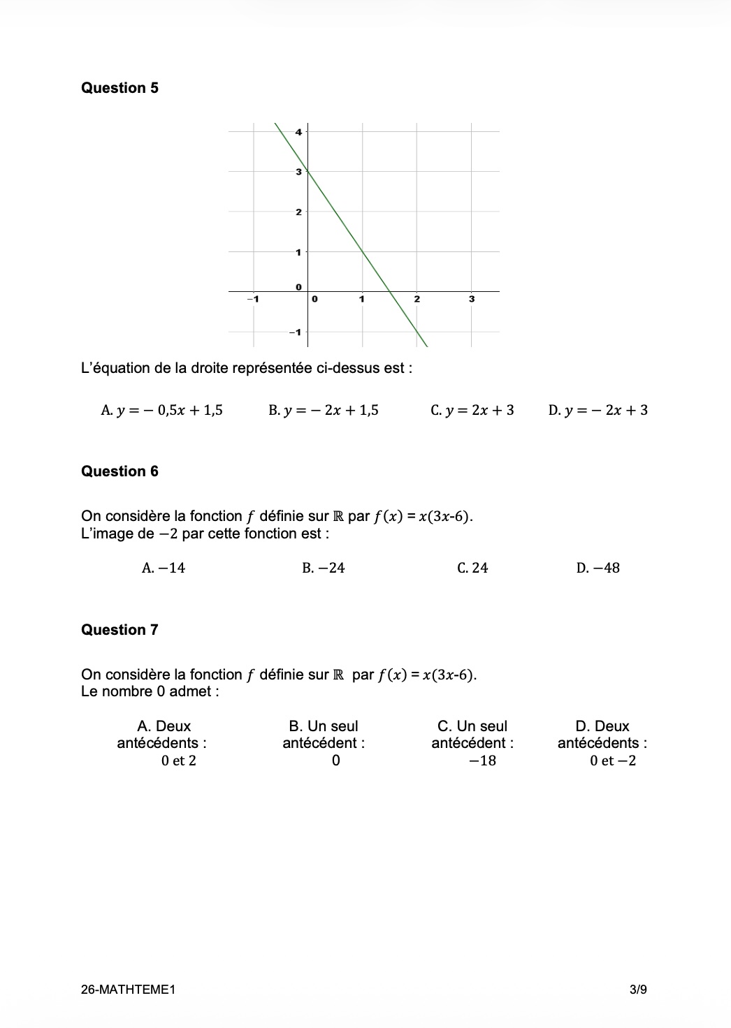 Epreuve de maths bac techno page 3