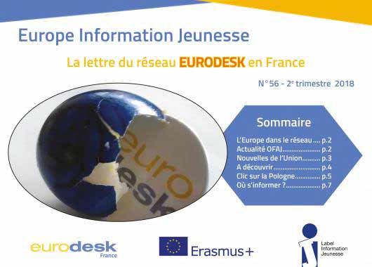 Europe Information Jeunesse 56, la lettre du réseau Eurodesk en France