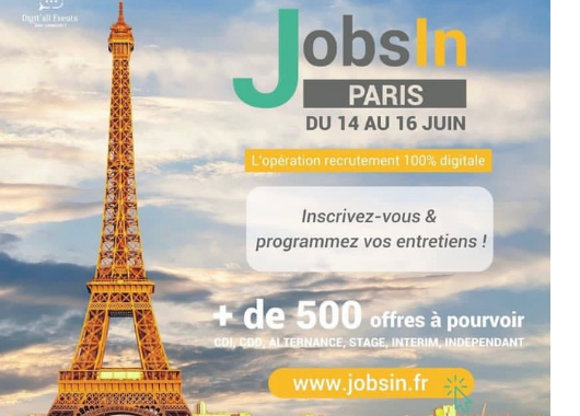 Jobs In Paris - 14 au 16 juin 2022