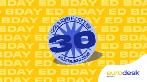logo des 30 ans d'Eurodesk France