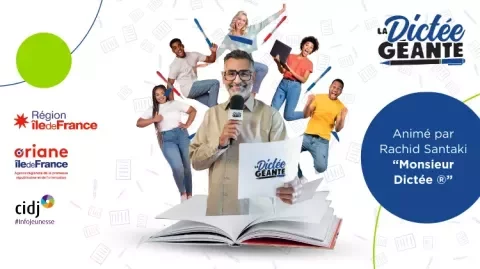 Visuel de la dictée géante du CIDJ