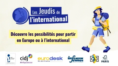 Jeune voyageur avec son sac à dos qui explore le monde