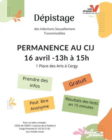 Dépistage des IST au CIJ à Cergy
