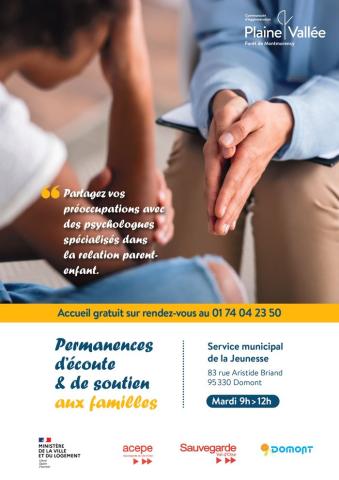 Permanence d'écoute et de soutien aux familles