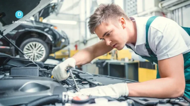 un jeune a choisi sa voie dans la mécanique