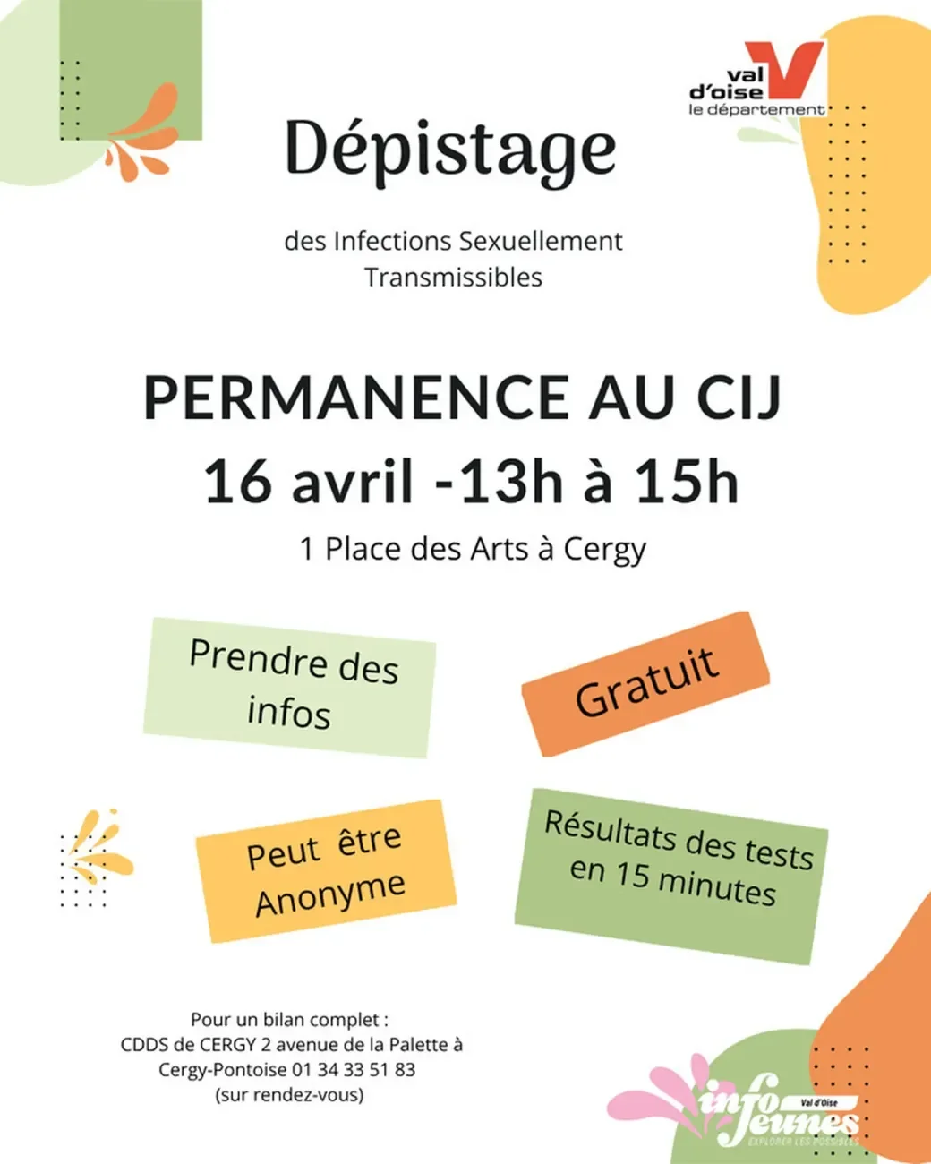Dépistage des IST au CIJ à Cergy