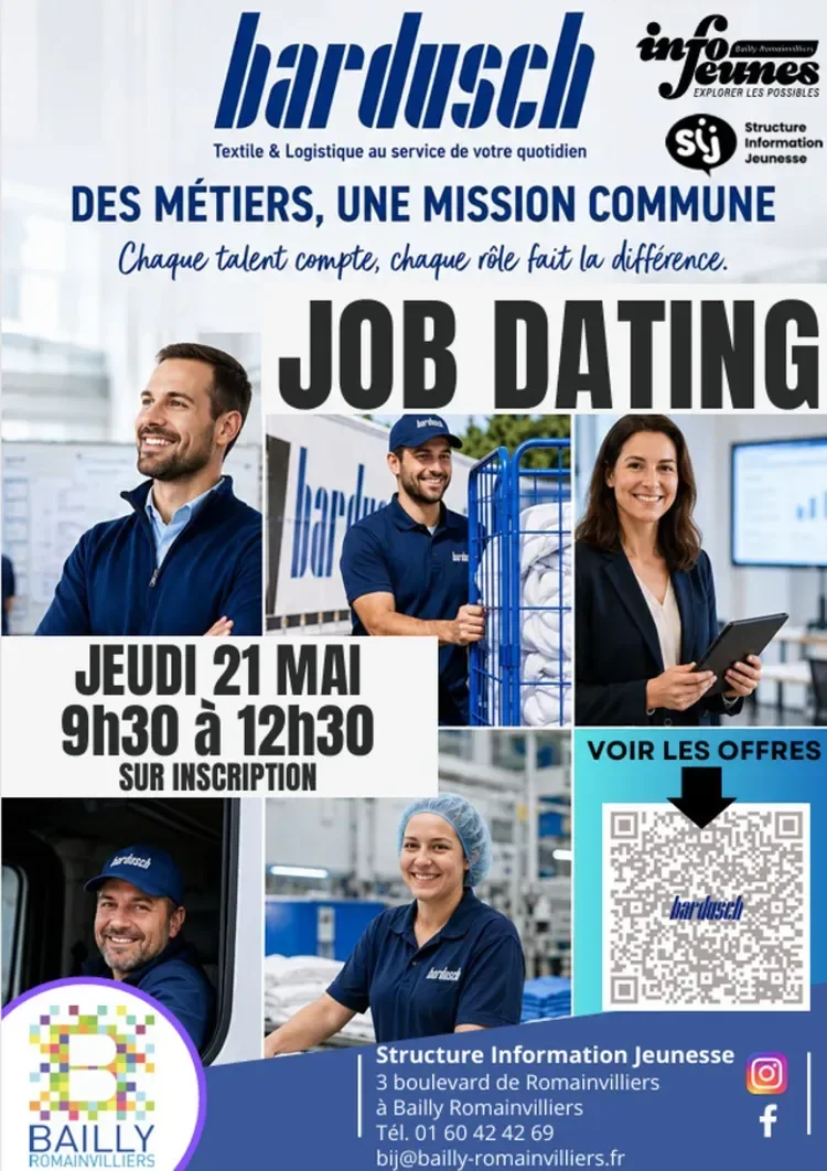 Job Dating. Des métiers, une mission commune. Chaque talent compte, chaque rôle fait la différence. 