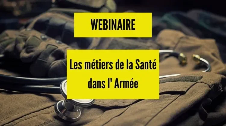 webinaire métiers de la santé dans l'armée