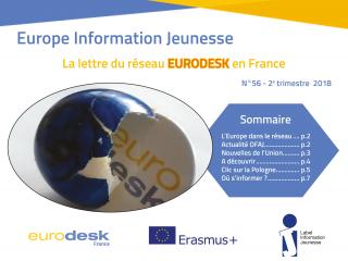 Europe Information Jeunesse 56, la lettre du réseau Eurodesk en France
